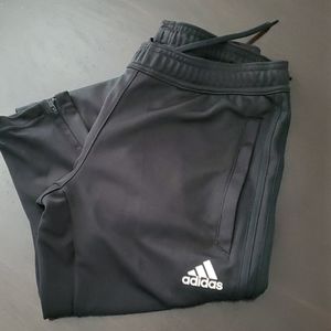 Adidas warm up pants all black